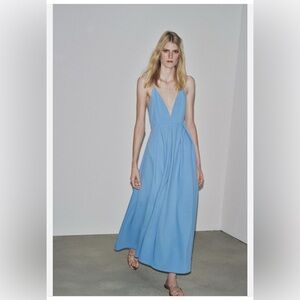 Zara Light Blue Maxi Dress